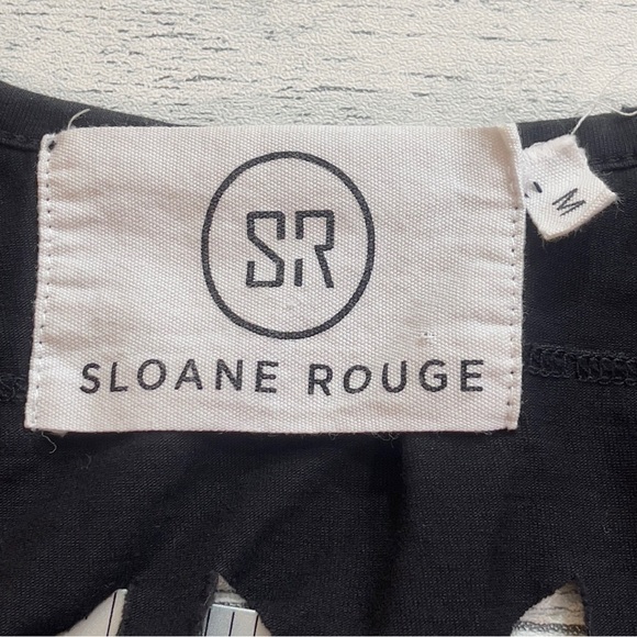 Sloane Rouge Laser Cut Raw Hem Tank Top Medium - Picture 3 of 7